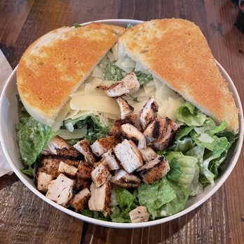 Burger Bench - Blackened chicken caesar salad - American Near Me - Escondido, California Burger Bench - Blackened chicken caesar salad - American Near Me - Escondido, California