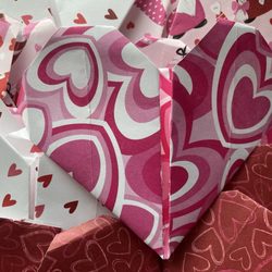 We Make Art - Origami hearts from craft club!