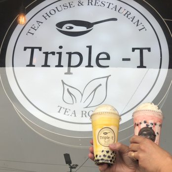 Triple-T - Mango banana milk shake and strawberry banana milk shake ... added boba - Noodles Near Me - Gardena, California
