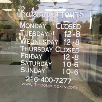 The Boujie Bakery - Hours - Patisserie/Cake Shop Near Me - Cleveland Heights, Ohio The Boujie Bakery - Hours - Patisserie/Cake Shop Near Me - Cleveland Heights, Ohio