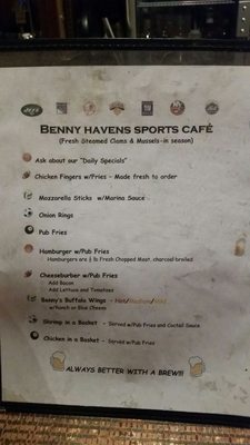 Menu photo 2 Benny Havens Pub & Restaurant Highland Falls, NY Menu photo 2 Benny Havens Pub & Restaurant Highland Falls, NY