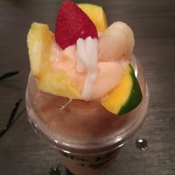 TNL Boba Tea - Smoothie: strawberry, mango, lychee, pineapple, and coconut. With lychee jelly. - Bubble Tea Near Me - Oceanside, California TNL Boba Tea - Smoothie: strawberry, mango, lychee, pineapple, and coconut. With lychee jelly. - Bubble Tea Near Me - Oceanside, California