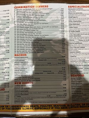 Menu photo 3 Los Pablos Mexican Restaurant Dalton, GA Menu photo 3 Los Pablos Mexican Restaurant Dalton, GA