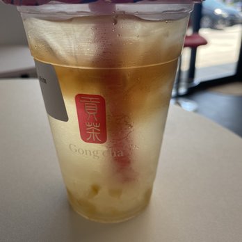 Gong Cha - Lemon ai-yu with white pearl - Bubble Tea Near Me - Tampa, Florida
