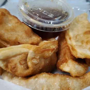 MJ Sushi - Gyoza (pork) - Sushi Bars Near Me - Fremont, California MJ Sushi - Gyoza (pork) - Sushi Bars Near Me - Fremont, California