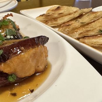 East Garden - DIM SUM | Shrimp Stuffed Eggplant & Green Onion Pancake - Dim Sum Near Me - Orlando, Florida East Garden - DIM SUM | Shrimp Stuffed Eggplant & Green Onion Pancake - Dim Sum Near Me - Orlando, Florida