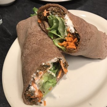 Portia's Cafe - Savory Patty Wrap $10 - Vegan Near Me - Columbus, Ohio Portia's Cafe - Savory Patty Wrap $10 - Vegan Near Me - Columbus, Ohio