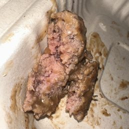 Meat not cooked Meat not cooked