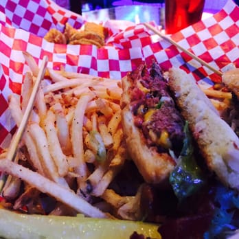 Bubba's 33 - Bacon cheeseburger. They serve their burgers medium well. - Burgers Near Me - Albuquerque, New Mexico