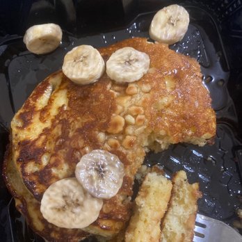 Denny's - Stack of Pancakes with bananas - Diners Near Me - El Paso, Texas