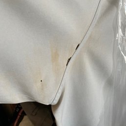 Holes and discoloration