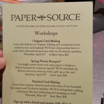 Paper Source - Name of the store! - Cards & Stationery Near Me - Burlingame, California