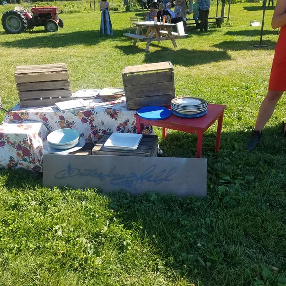 North Arm Farm - Outstanding in the Field table for your dinner plates - Farmers Market Near Me - Pemberton, British Columbia
