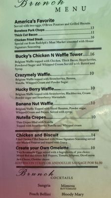 Menu photo 7 Bucky Moonshine's Dallas, TX
