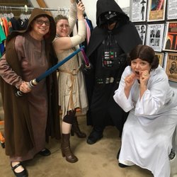 Treasure House Fashions - In May, our Raid Our Closet sale offers everything (including the back "closet" merchandise) at 60% off. Yes, we're Star Wars characters!!