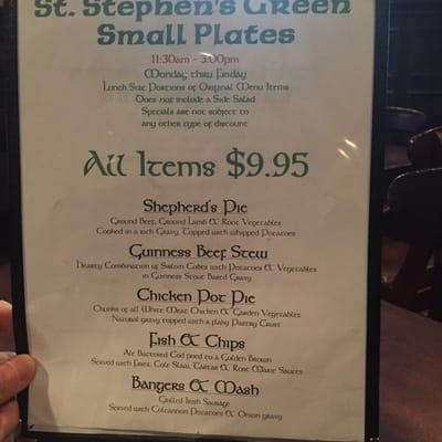Menu photo 2 St. Stephen's Green Publick House Spring Lake, NJ Menu photo 2 St. Stephen's Green Publick House Spring Lake, NJ