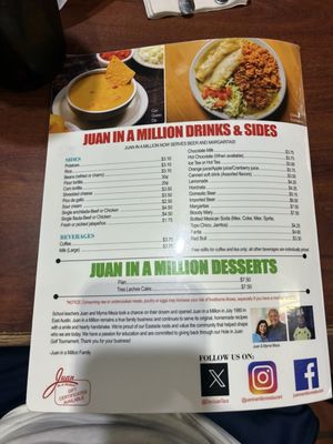 Menu photo 1 Juan In A Million Austin, TX Menu photo 1 Juan In A Million Austin, TX