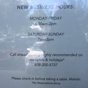 My Cafe - New hours and "call ahead seating" available on weekends and holiday! - Breakfast & Brunch Near Me - Kapolei, Hawaii