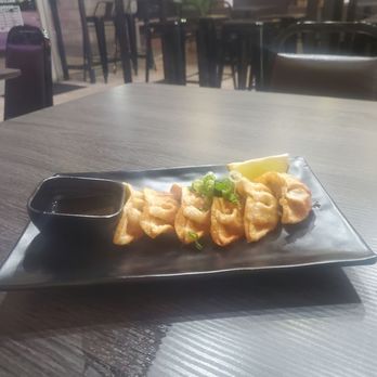 Hanami Ramen - Fried Gyoza Appetizer, make sure to ask for a side of Calamari Sauce to dip them in too it's such a heavenly pairing! - Ramen Near Me - Norco, California Hanami Ramen - Fried Gyoza Appetizer, make sure to ask for a side of Calamari Sauce to dip them in too it's such a heavenly pairing! - Ramen Near Me - Norco, California