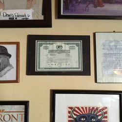 Big Daddy's - Pictured to the right of the Packer stock certificate is a NFL contract from 1943 (1 page long).