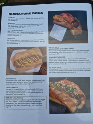 Menu photo 1 Boonedogs Lexington, KY