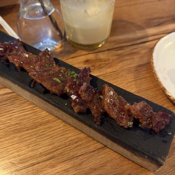 Whiskey Cake Kitchen Bar - candied bacon - American Near Me - Oak Ridge North, Texas Whiskey Cake Kitchen Bar - candied bacon - American Near Me - Oak Ridge North, Texas