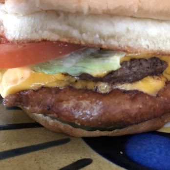 Peppermint Patty's - a hamburger with cheese and lettuce - American Near Me - Anaconda, Montana