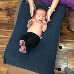 Riley's first adjustment!
