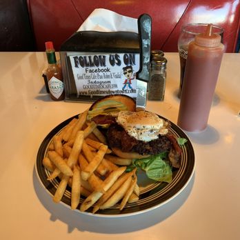 Good Times Cafe - "Wake Up" Suzi burger. Absolute deliciousness! - American Near Me - Visalia, California Good Times Cafe - "Wake Up" Suzi burger. Absolute deliciousness! - American Near Me - Visalia, California