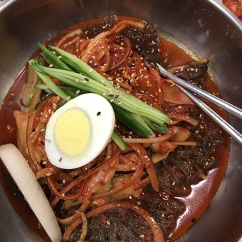 Mdk Noodles - Mixed Spicy Arrowroot Noodle (Bibimnengmyun) - Korean Near Me - Anaheim, California Mdk Noodles - Mixed Spicy Arrowroot Noodle (Bibimnengmyun) - Korean Near Me - Anaheim, California
