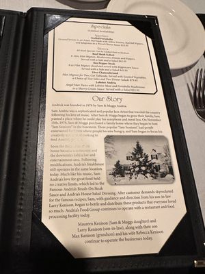 Menu photo 8 Andria's Steakhouse O Fallon, IL