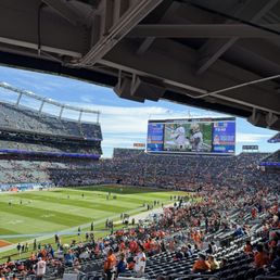 Stadium prior to game start about an hour Stadium prior to game start about an hour