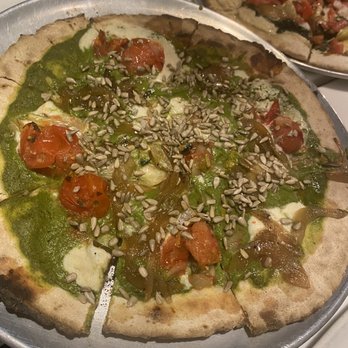 Double Zero - Basil Sunflower Pesto - Pizza Near Me - New York, New York Double Zero - Basil Sunflower Pesto - Pizza Near Me - New York, New York