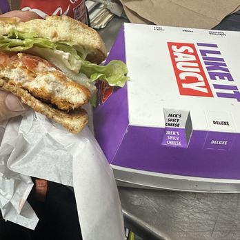 Jack in the Box - Jack's Spicy Chicken w/ Cheese - Fast Food Near Me - Menlo Park, California