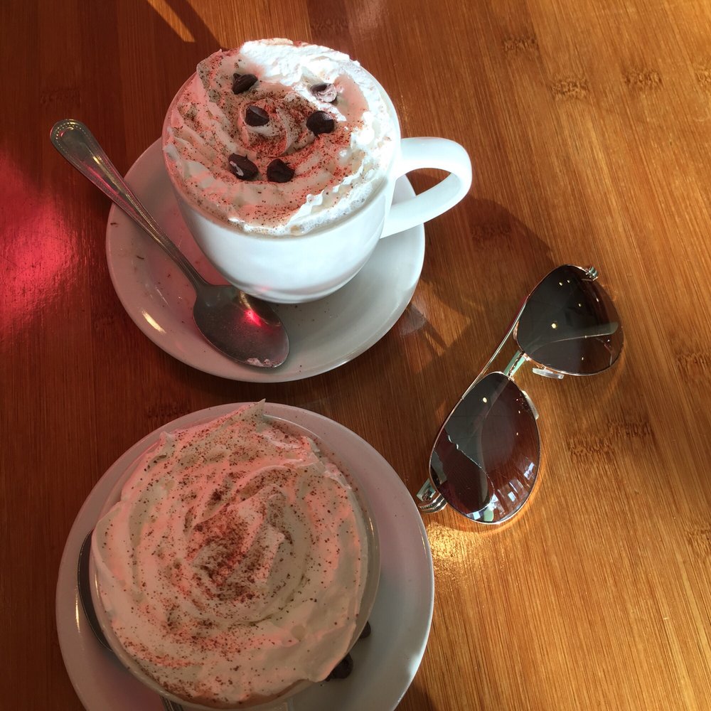 Naked Cafe - Hot Chocolate ... W/ pieces of chocolate chips on the side. Delish! - Breakfast & Brunch Near Me - Encinitas, California Naked Cafe - Hot Chocolate ... W/ pieces of chocolate chips on the side. Delish! - Breakfast & Brunch Near Me - Encinitas, California