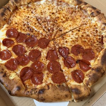 Chuck E. Cheese - Stuffed crust pizza - 1/2 cheese, 1/2 pepperoni - Pizza Near Me - San Diego, California