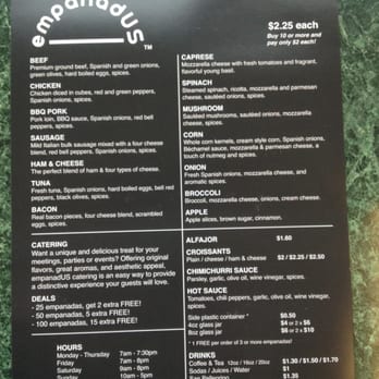 Empanadus - Full menu - Argentine Near Me - Riverside, Illinois