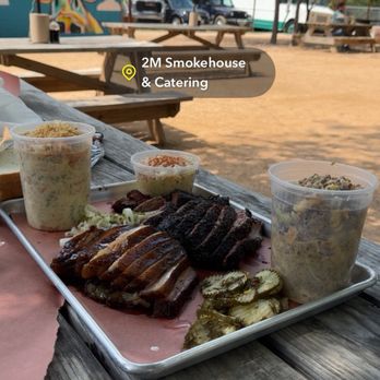 2M Smokehouse BBQ - Medium Family Platter - Barbeque Near Me - San Antonio, Texas 2M Smokehouse BBQ - Medium Family Platter - Barbeque Near Me - San Antonio, Texas