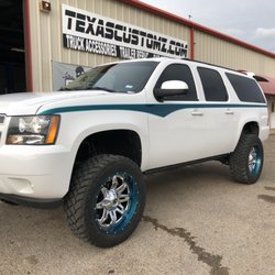 Texas Customs & Accessories - This is the owner's wife's vehicle that we lifted, custom painted, and colormatched accessories.