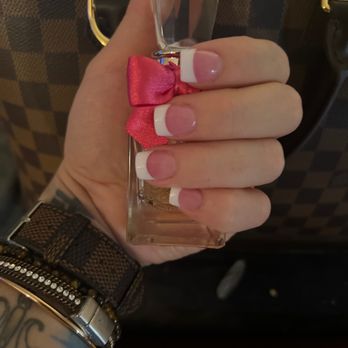 Enke Nails and Spa - Pink and white french nails. - Nail Salons Near Me - Maricopa, Arizona Enke Nails and Spa - Pink and white french nails. - Nail Salons Near Me - Maricopa, Arizona