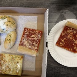 Napoli's Italian Bakery - regular, spicy, & garlic tomato pies; garlic roll