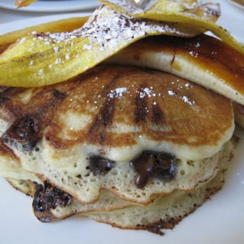 Mistral - Milk chocolate chip pancakes - French Near Me - Boston, Massachusetts Mistral - Milk chocolate chip pancakes - French Near Me - Boston, Massachusetts