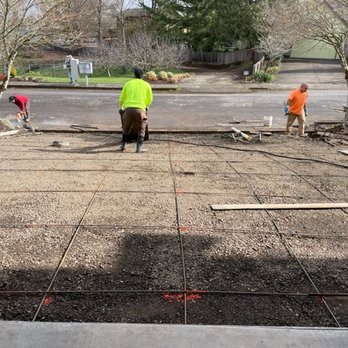Awesome Concrete - Rebar installed to provide added strength, which the original driveway didn't have. - Masonry/Concrete Near Me