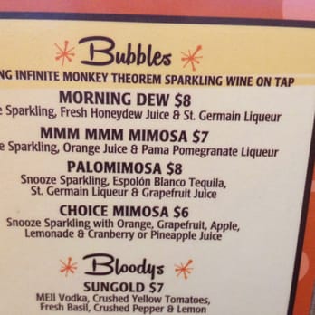 Snooze, an A.M. Eatery - Partial menu - Breakfast & Brunch Near Me - Centennial, Colorado
