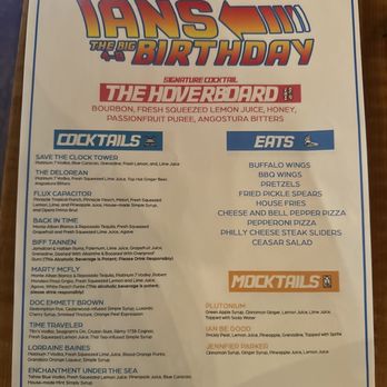Cedar Room - The custom menu with the help of Ashlee, Ray, and Jeremy!!!! - Cocktail Bars Near Me - Campbell, California