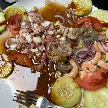Mariscos Mocorito - Cooked Shrimp, octopus and raw shrimp in a savory sauce - Mexican Near Me - Orange, California Mariscos Mocorito - Cooked Shrimp, octopus and raw shrimp in a savory sauce - Mexican Near Me - Orange, California