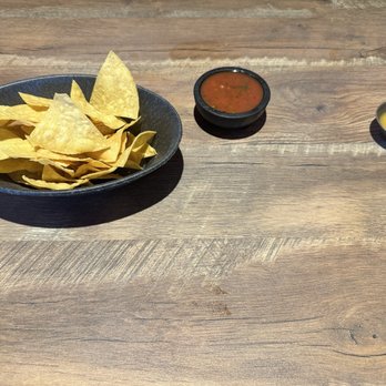 Mi Pueblo - Warmed Chips & spicy red salsa and extra spicy habanero salsa - Mexican Near Me - Sparks, Nevada
