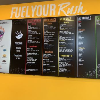 Rush Bowls - Menu - Acai Bowls Near Me - Houston, Texas Rush Bowls - Menu - Acai Bowls Near Me - Houston, Texas