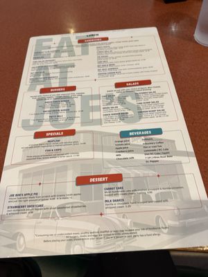 Menu photo 1 Joe's Diner Phoenix, AZ Menu photo 1 Joe's Diner Phoenix, AZ