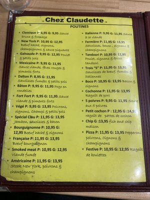 Menu photo 3 Chez Claudette Montreal, QC Menu photo 3 Chez Claudette Montreal, QC